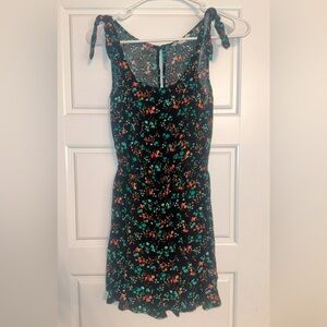 Bebop Black Floral Romper